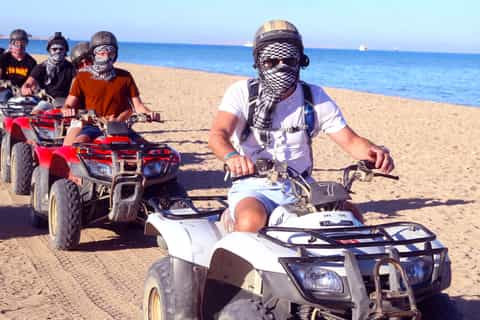 Hurghada: Quad Bike Tour of the Desert and Red Sea