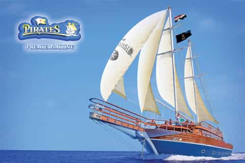 Hurghada: Pirates Sailing Boat to Orange Bay with Transfers