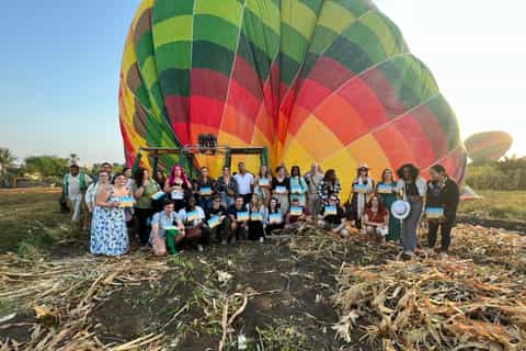 Luxor: West Bank Hot Air Balloon Ride with Hotel Pickup