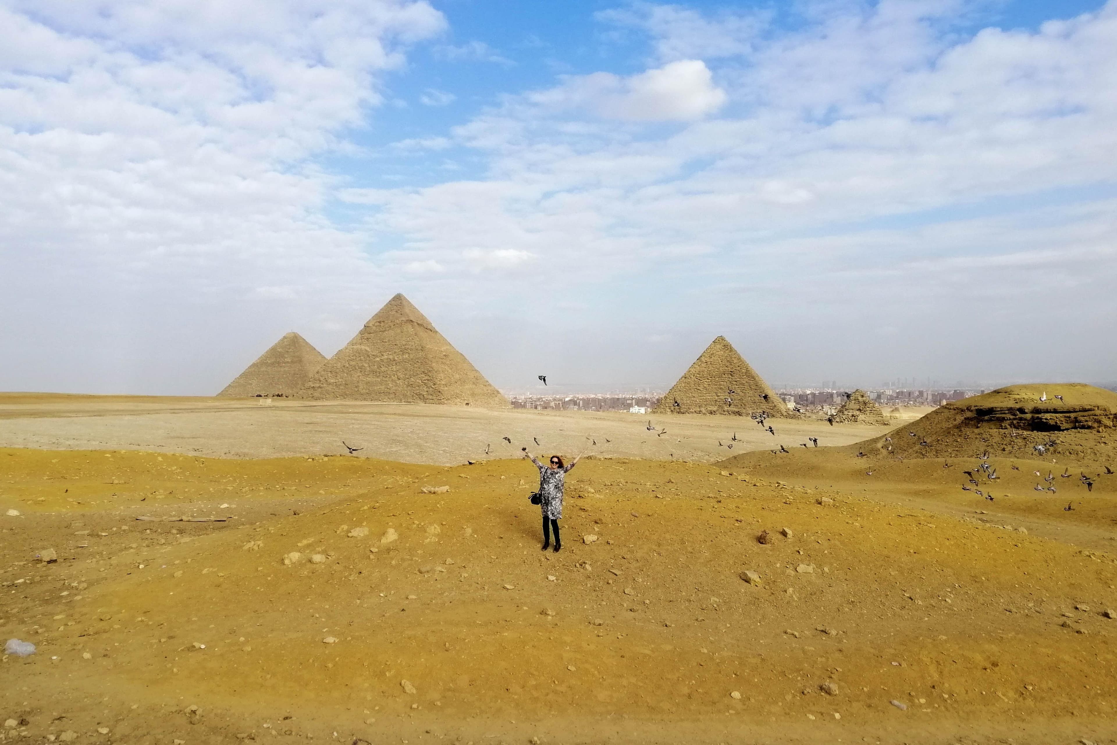 Giza pyramids+Sphinx+The Egyptian Museum