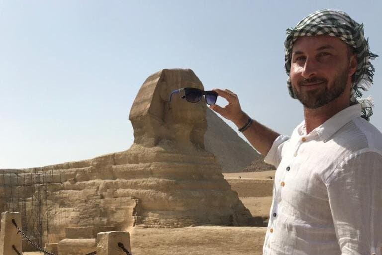 Half day with pyramids and Sphinx with riding a Camel