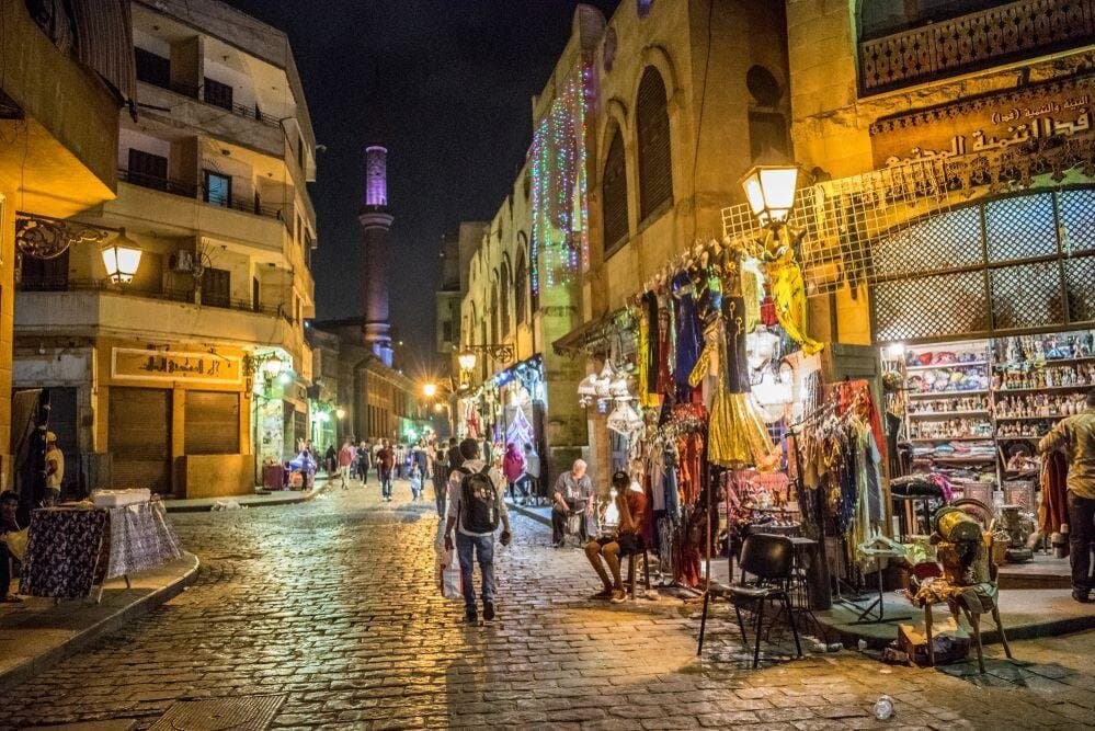 El-Moez Street, Cairo tower and El-Fishawy Café