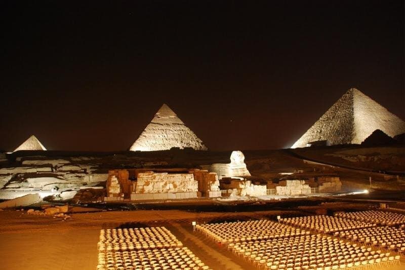 Sound and Light Show at Giza Pyramids with Private Pickup