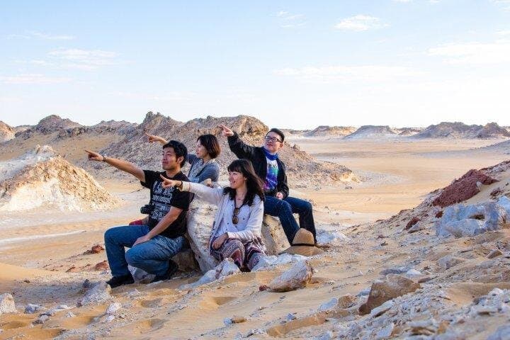 Cairo : Marvel the Camping in the White & Black Deserts & Cairo Private Transfer
