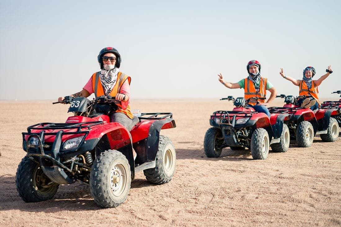 Desert Safari by Quad Bike Around Pyramids