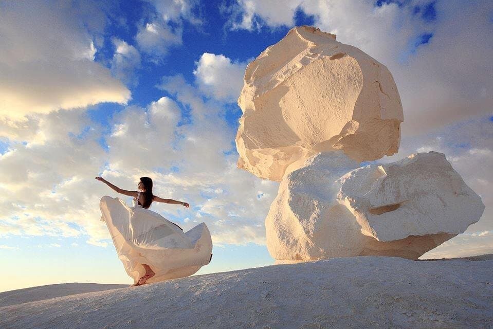 White desert and Bahariya oasis 2 days with camping experience