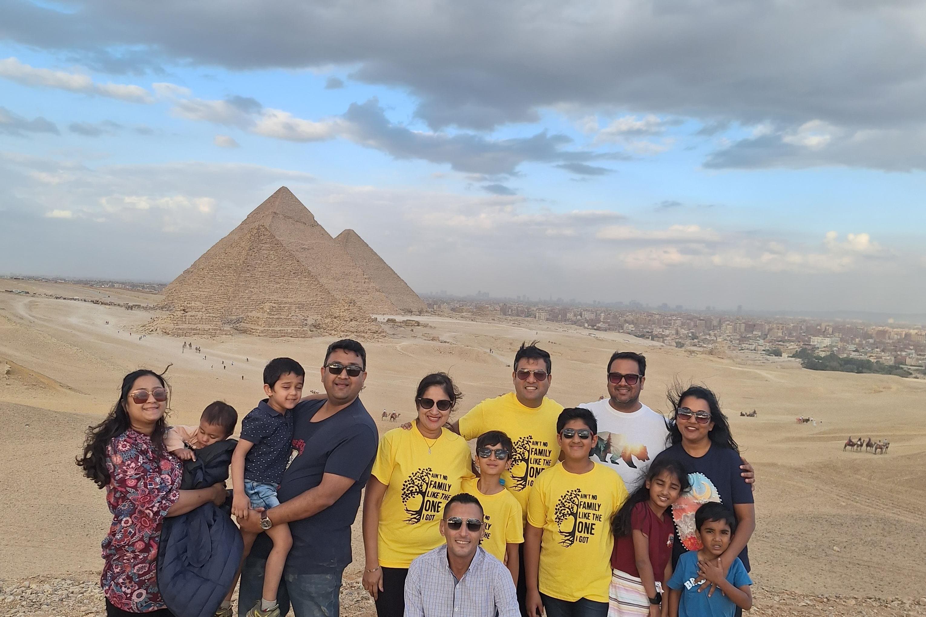 Giza Pyramids,Sphinx,Saqqara and Memphis with Lunch& Camels Ride