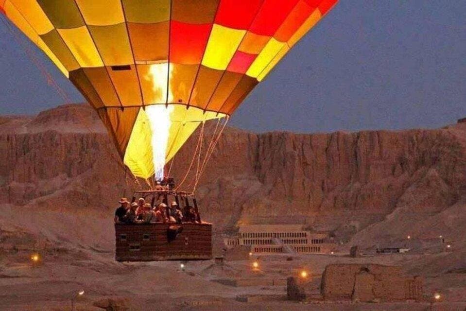 Sunrise Hot Air Balloon Over the Historical Sites in Luxor