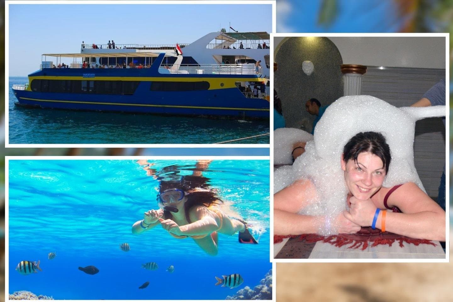 Conquest Semi-Submarine snorkeling Trip & Turkish Bath - Hurghada