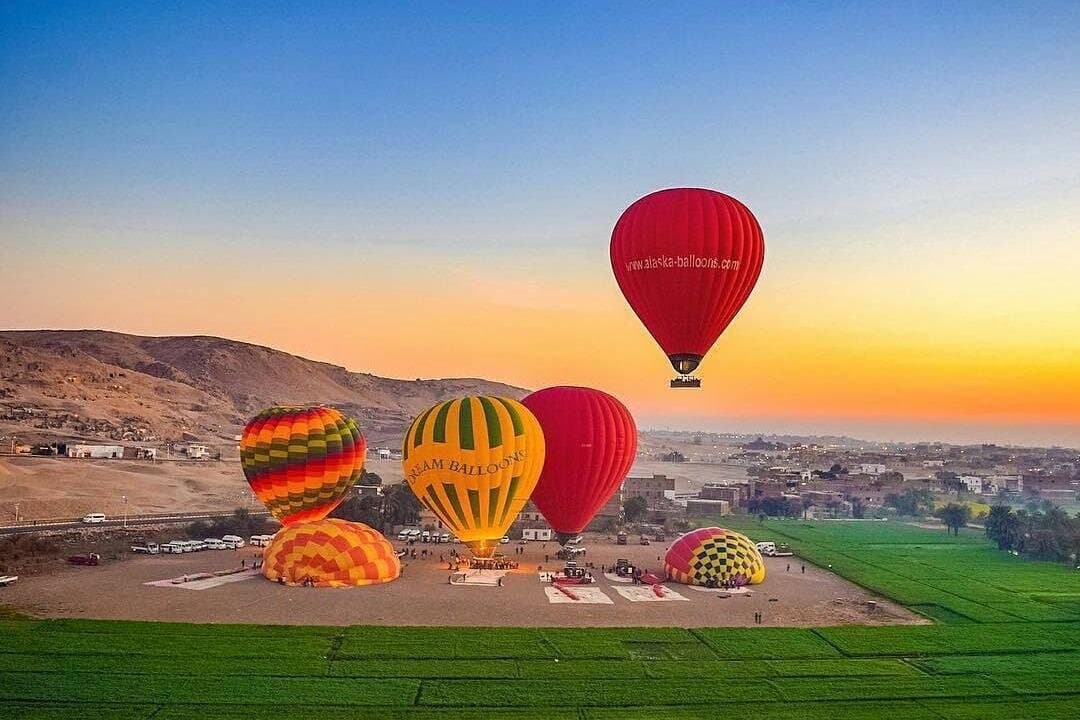 Half Day Private Luxor West Bank Tour with Hot Air Balloon
