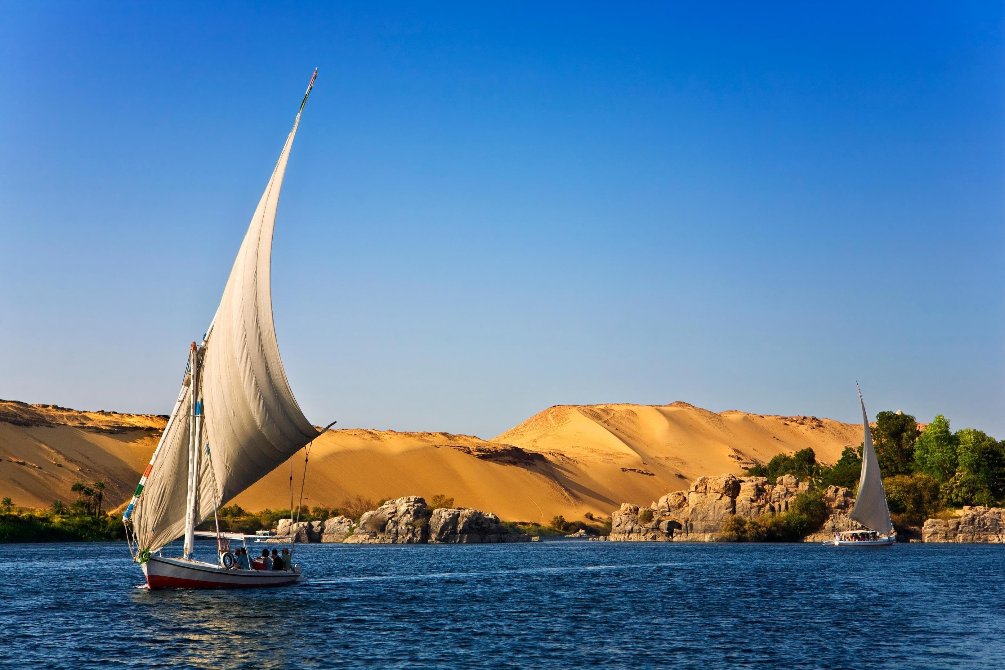 Private Sunset Felucca Sailing in Aswan