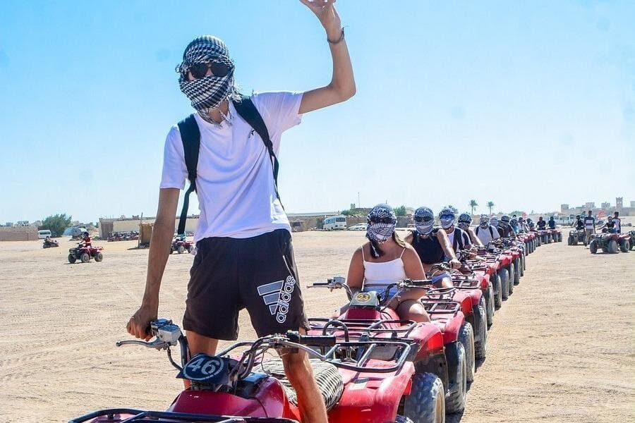 Hurghada Super Jeep Safari ATV quad, Dinner and Show