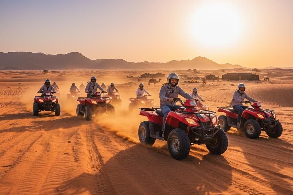 Hurghada: Desert Quad Bike Safari with Optional GoPro