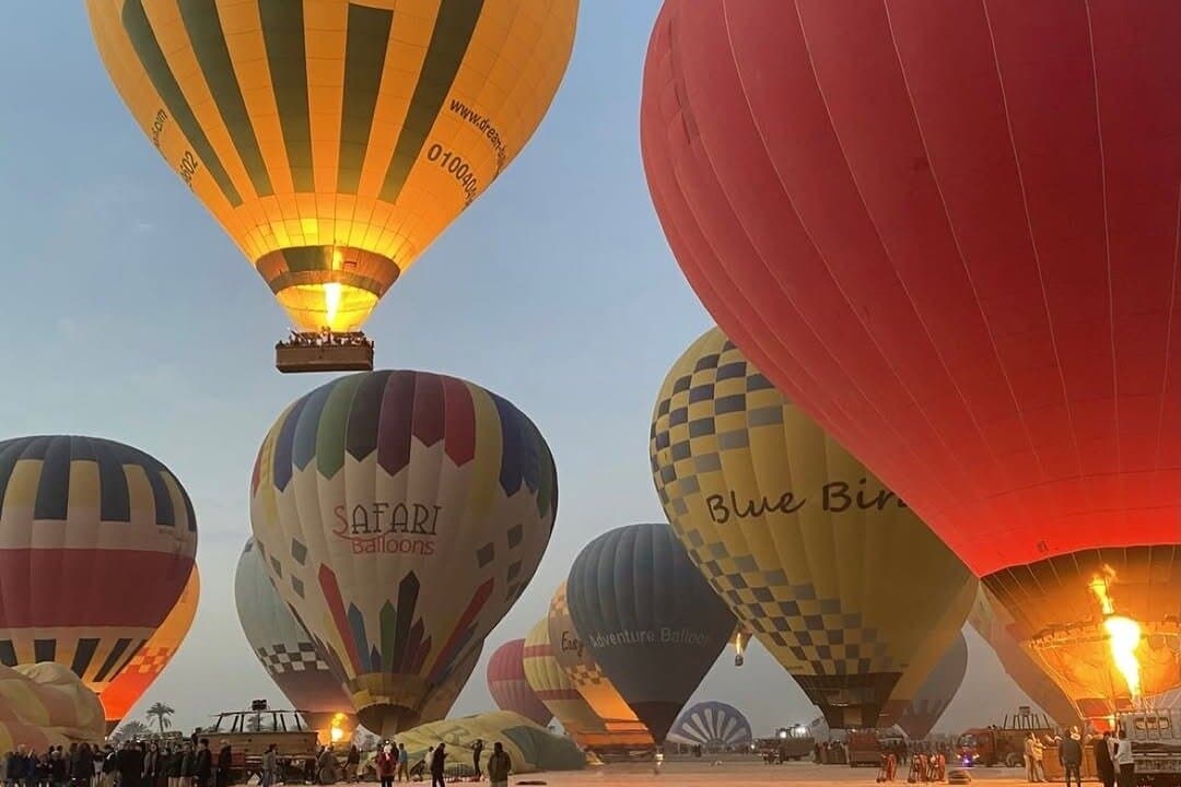 From Hurghada: Luxor Sunrise Hot Air Balloon Ride with Transfer