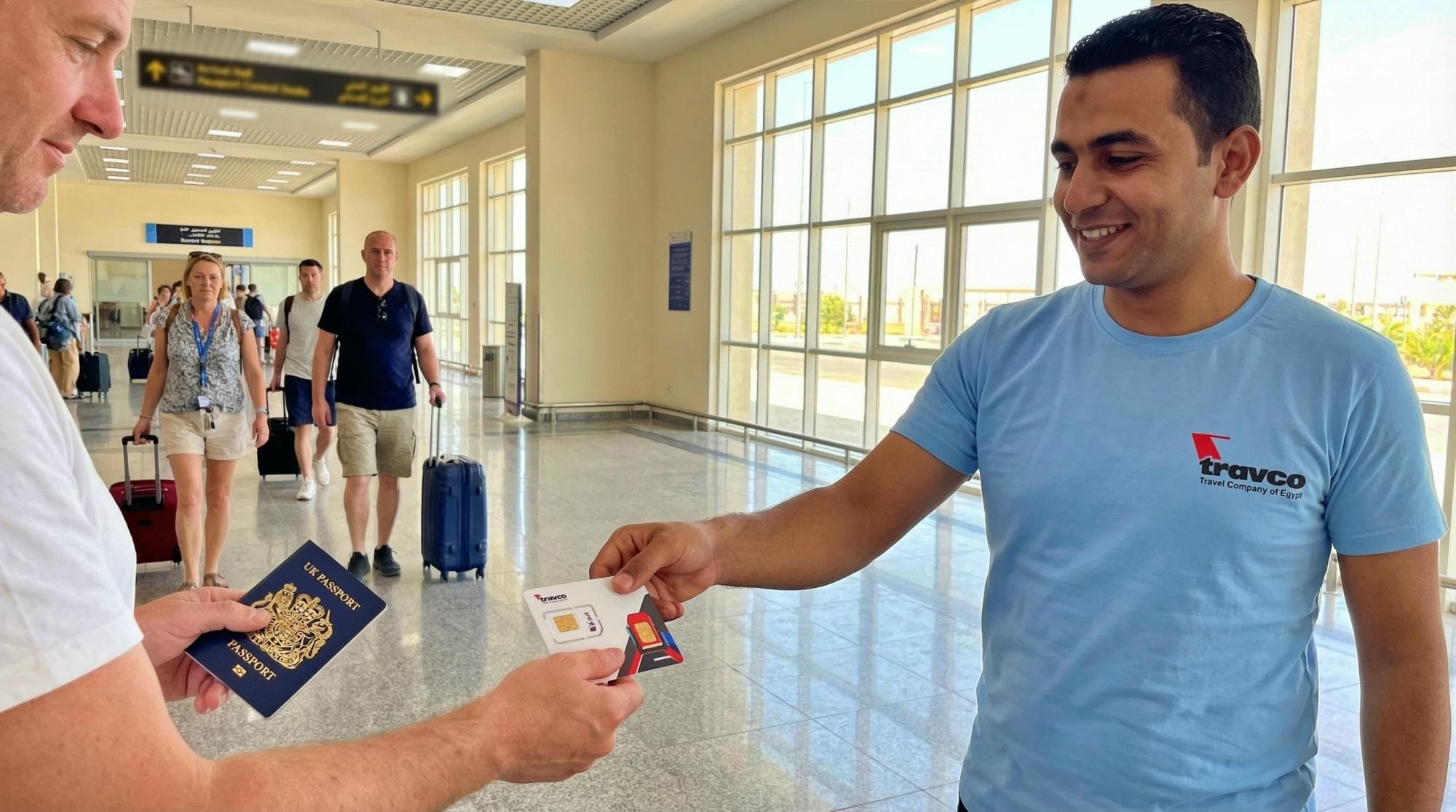 Local SIM card delivery at Marsa Alam International Airport