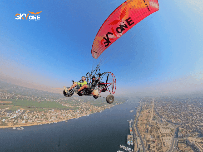 Luxor: Tandem Paramotor Adventure Over the Nile & Temples