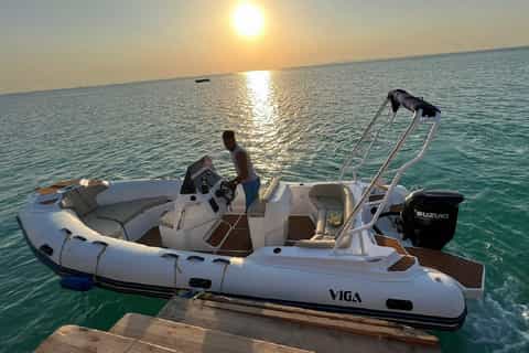 Hurghada: Private Speedboat to Orange Bay and White Island