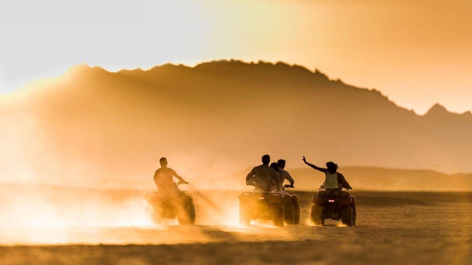 Hurghada: Morning Quad adventure, Jeep, Sungaze & Maaza Hub