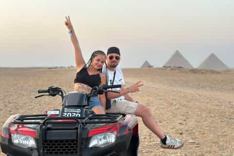 Alexandria Port: Giza Pyramids, Museum & Desert Quad Tour