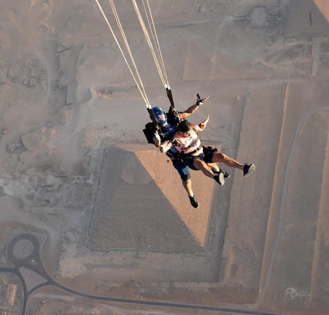 Skydive Experience over the Great Pyramids in Cairo, Egypt