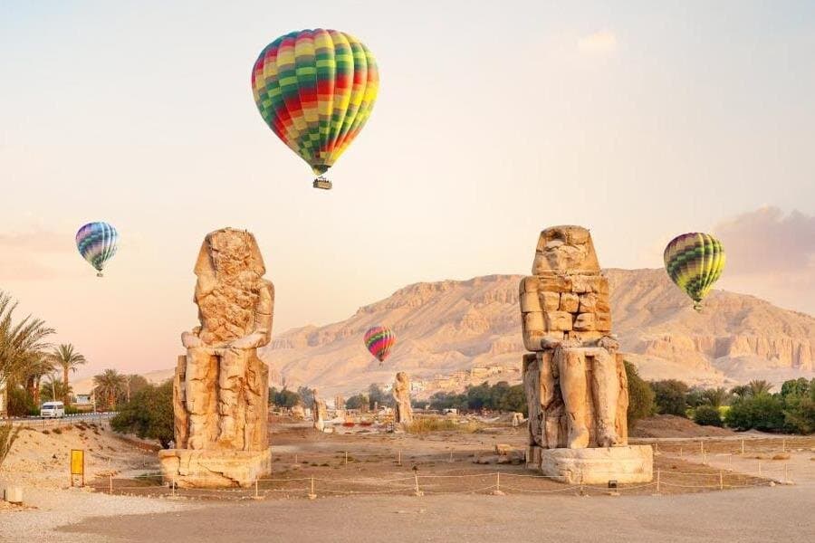 Hot Air Balloon Ride in Luxor in the Morning