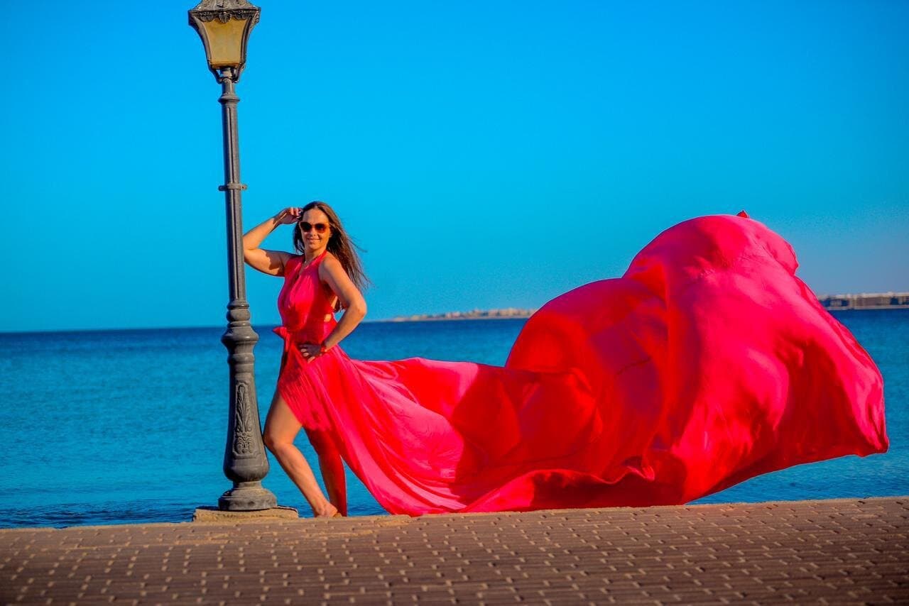 Private Flying Dress Photoshoot in Hurghada Egypt