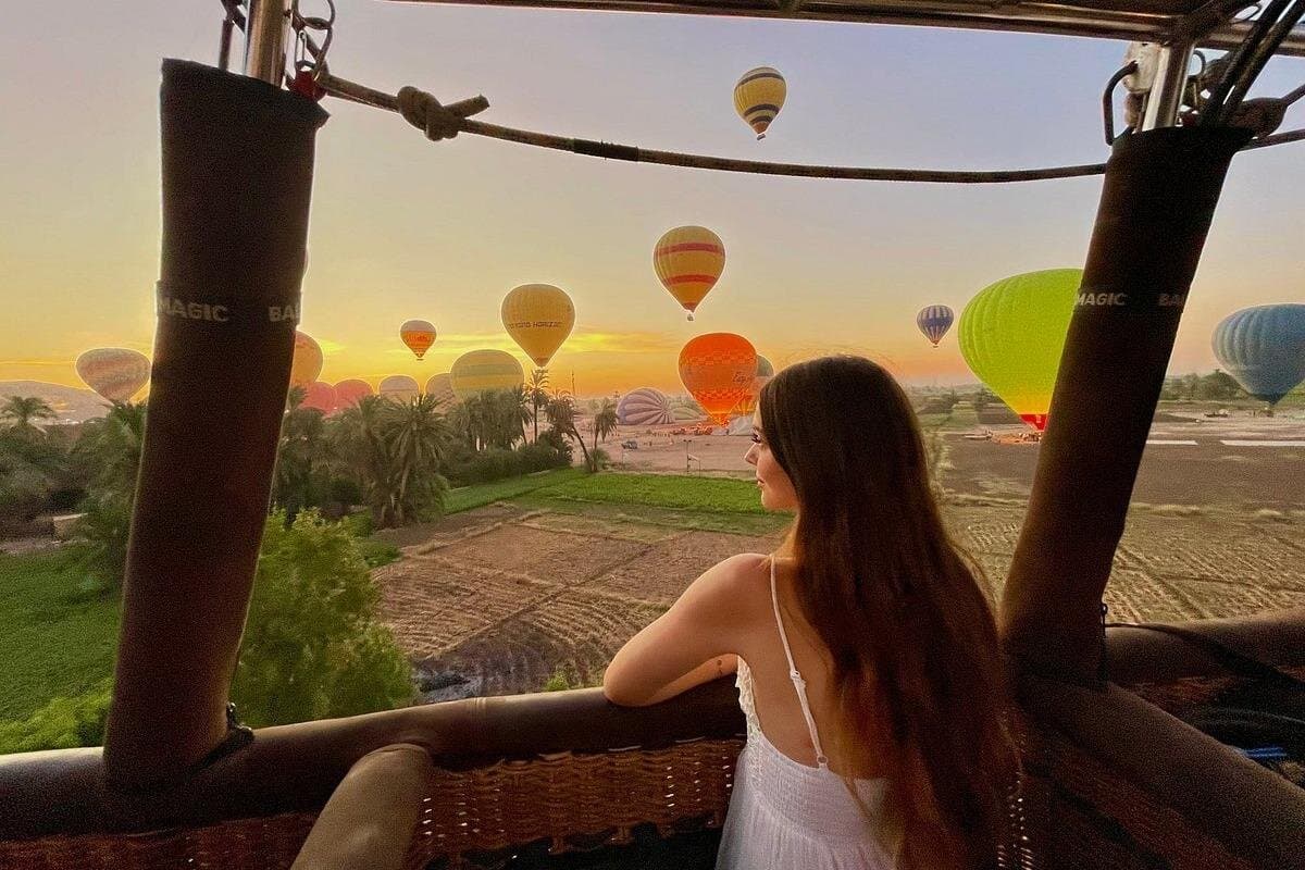 Private Luxor Tour from Hurghada with Sunrise Hot Air Balloon