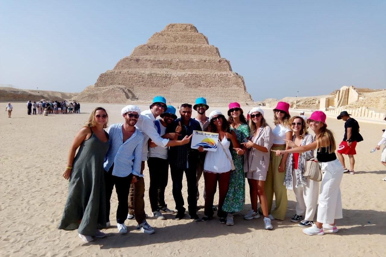 Giza Pyramids and Saqqara Private Tour from Cairo with Memphis