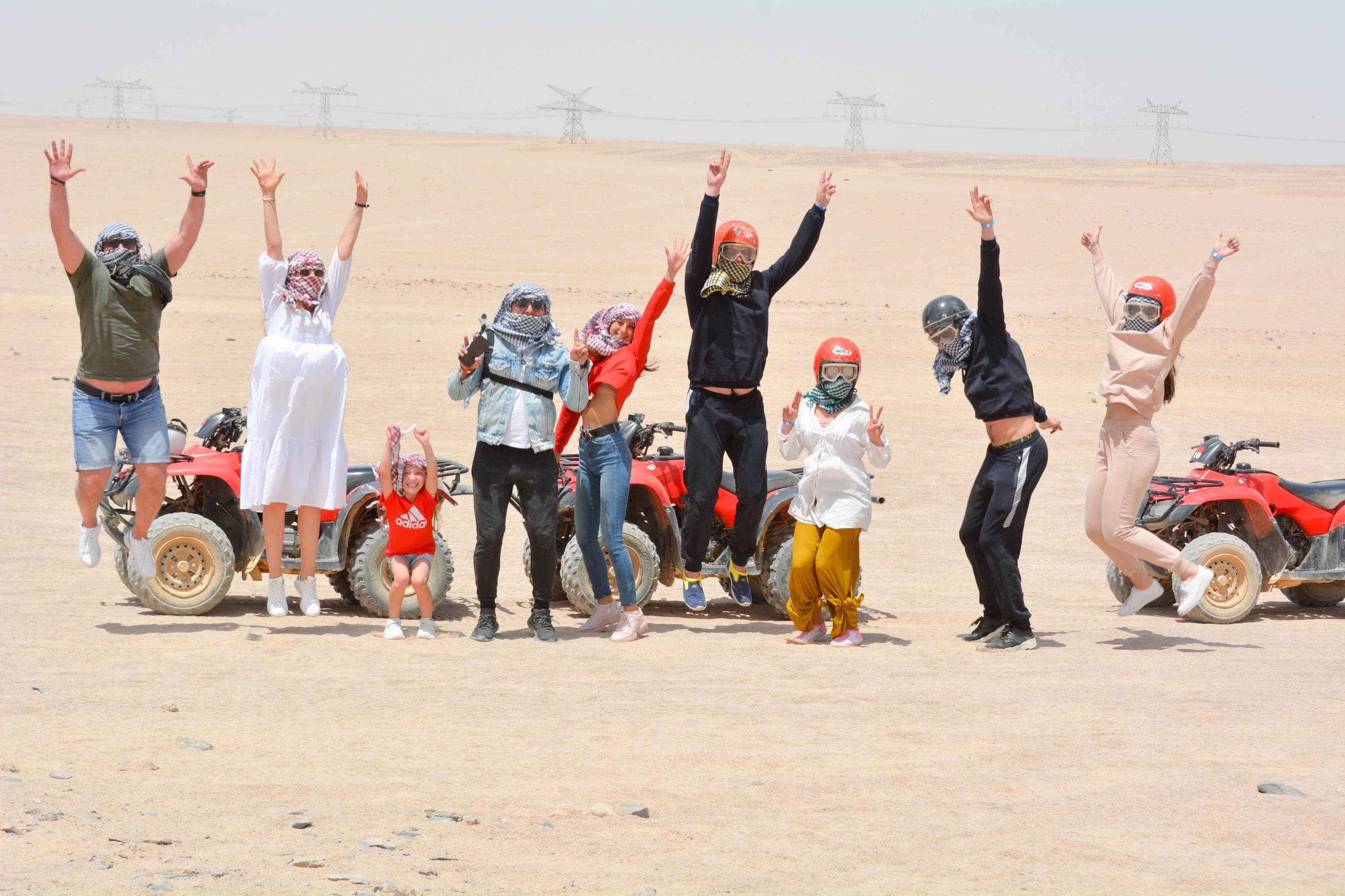 Hurghada 3 Hours Safari Quad Bike, Camel ride and free shopping